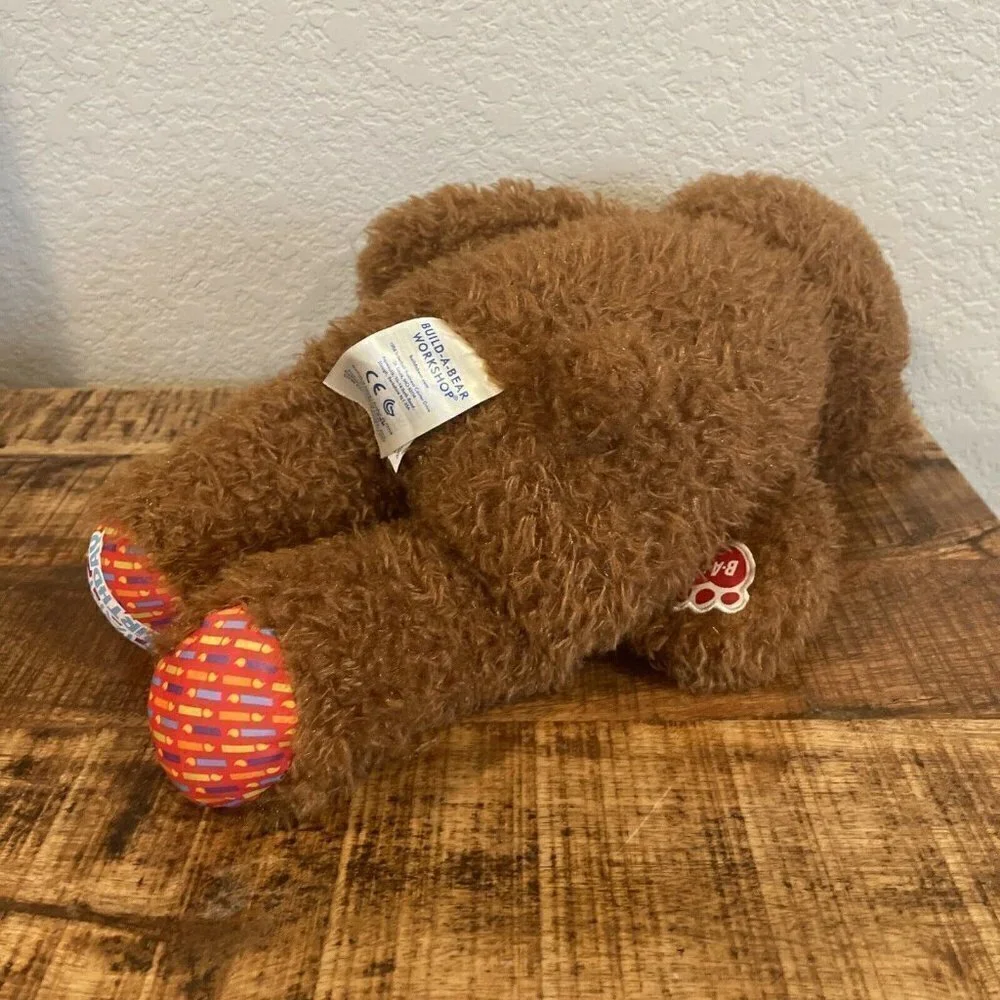 Build A Bear Happy Birthday Brown Bear Teddy Candles Feet Plush 15” Stuff Animal